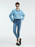 Classic Pencil Fit Fleece-Lined Skinny Jeans | High-Stretch Lycra Denim | Soft Comfort Stretch | Women Jeans | MRS Studios