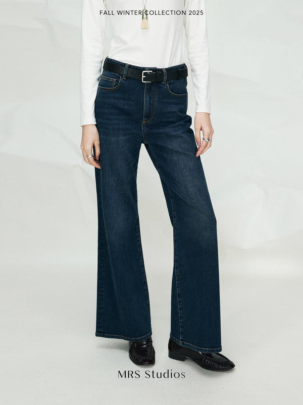 Bossa Vintage Flared Denim Pants | Türkiye Fabric | Slight Stretch Long and 8.5-Length | MRS Studios