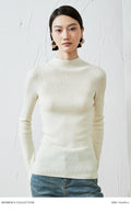 120s Fine Merino Wool Sweater | Thumb-Hole Cuffs | Knit Base Layer | Women Pullover | MRS Studios
