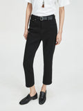 Fleece-Lined Black Denim Pants | 9-Length Straight Leg & Full-Length Wide Leg | BLACKMAX Stretch Fabric | MRS Studios