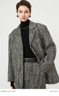 Italian Wool Textured Blazer & Mini Skirt Set | Three-Button Tailored Jacket | Vintage Tweed | Women Suit Set | MRS Studios