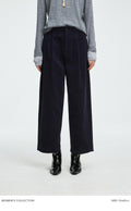 High Waist Cotton Corduroy Trousers | Vintage Barrel Tapered Leg | Elastic Waistband | Casual Style Pants | MRS Studios