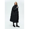 Lightweight Long Down Coat | 90% White Goose Down | Oversized Winter Coat with High Collar | MRS Studios