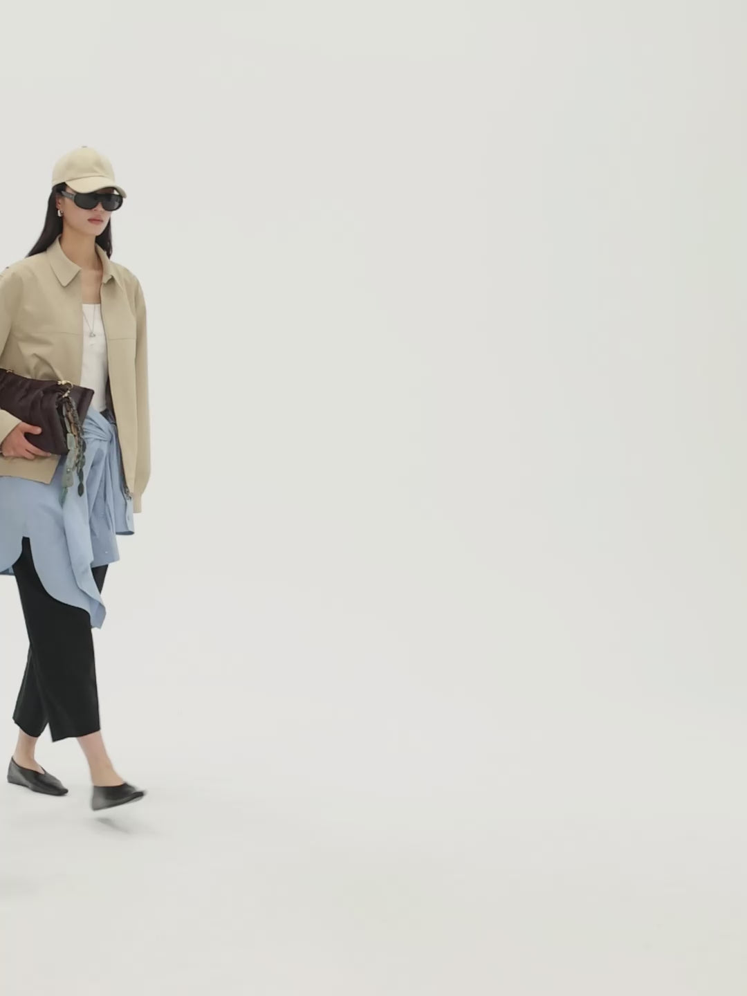 Anti-Wrinkle Harrington Jacket & Skirt Set | Cupro Lined | Coordinated Two-Piece | Women Set | MRS Studios