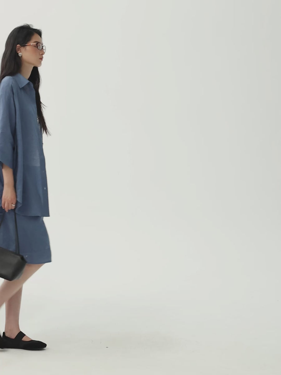 Japanese Linen Shirt, Skirt & Cropped Pants, film
