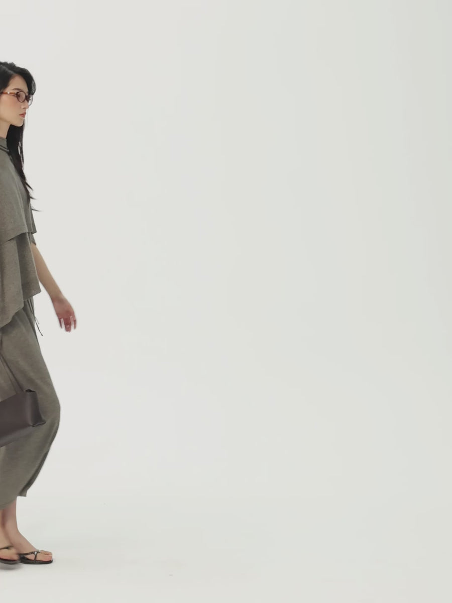 Linen Blend Camisole, Skirt & Shawl, film