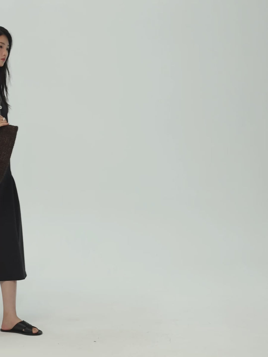 Linen-Cotton Sleeveless Dress, film