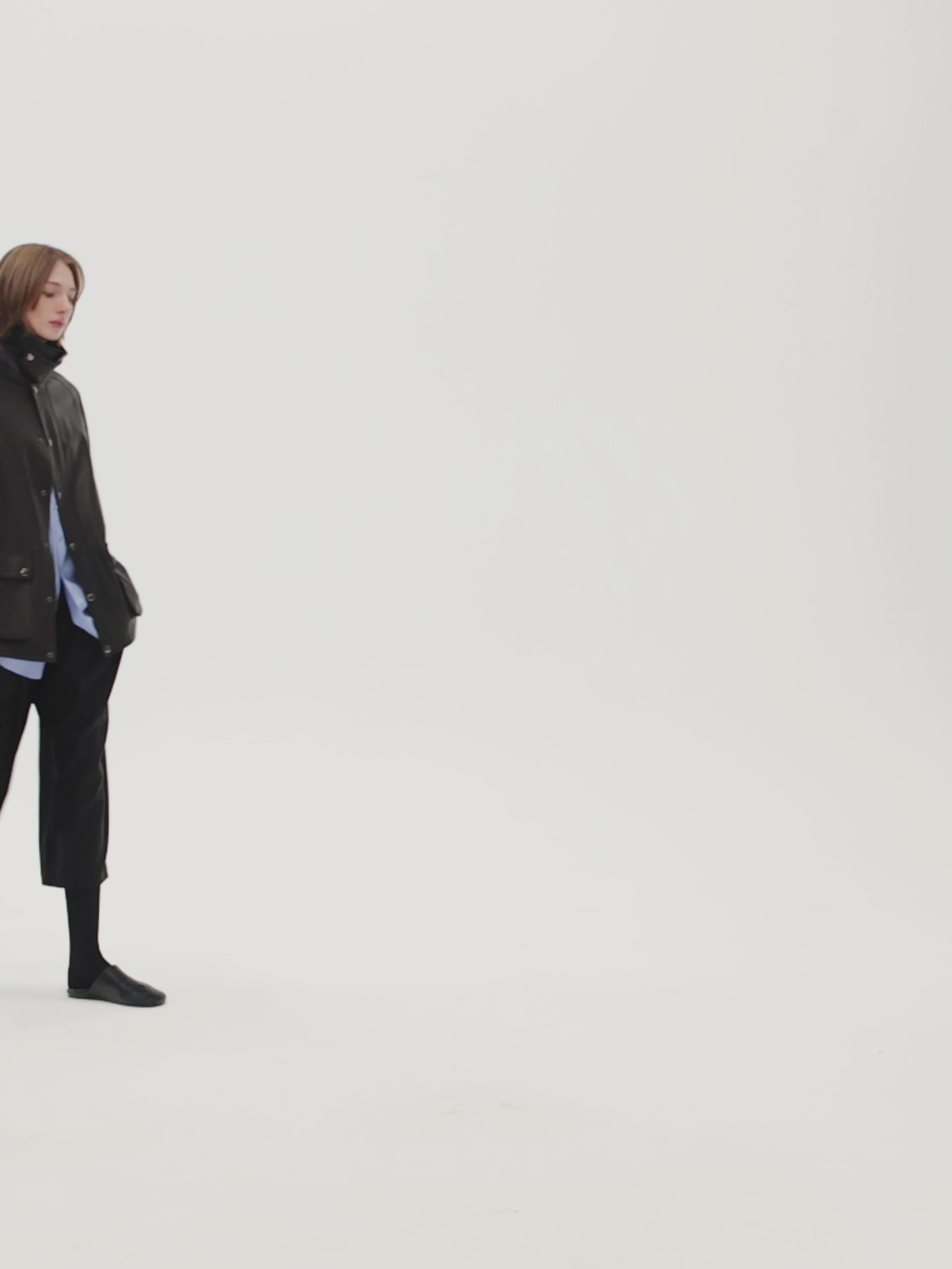 British Sheepskin Leather Jacket | Gradient Waxed Finish | Women Leather Jacket | MRS Studios