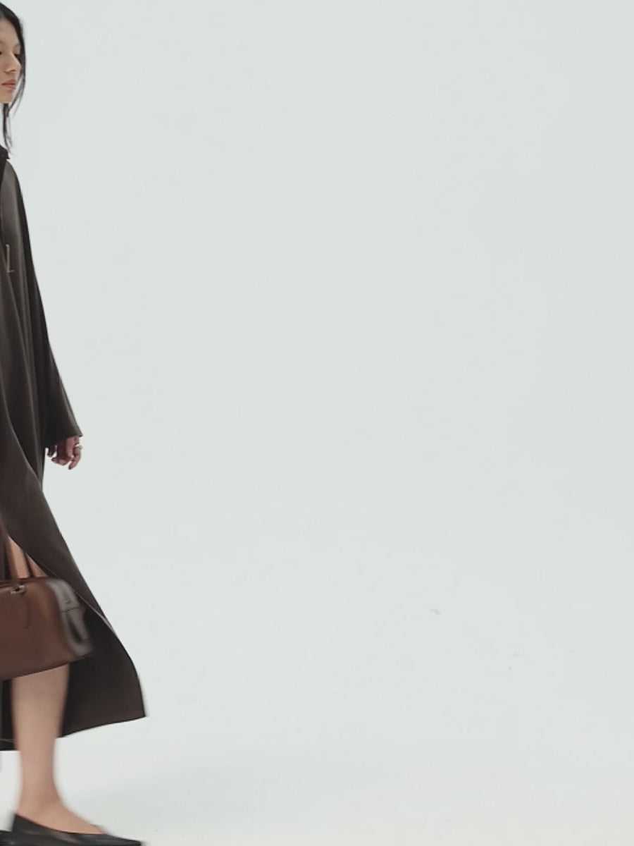 Superfine Merino Knit Polo Maxi Dress, film