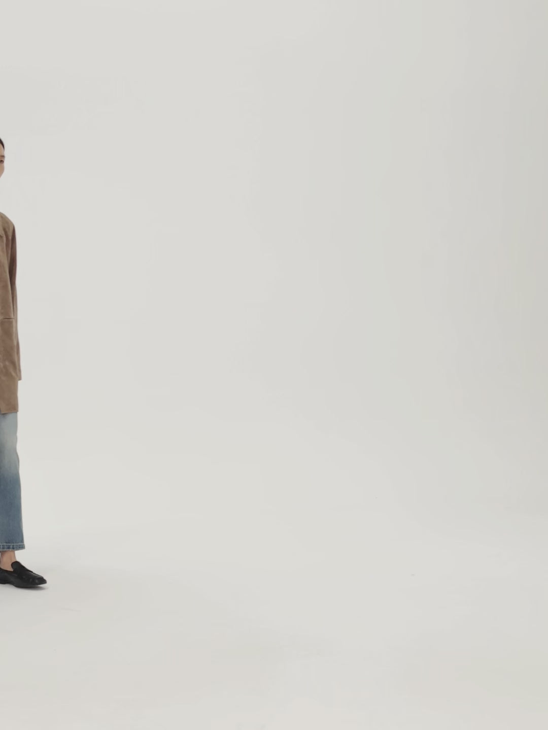 A-Grade Camel Suede Mid-Length Coat | Single-Breasted Trench | Cupro Lining & Horn Buttons | Women Coat | MRS Studios