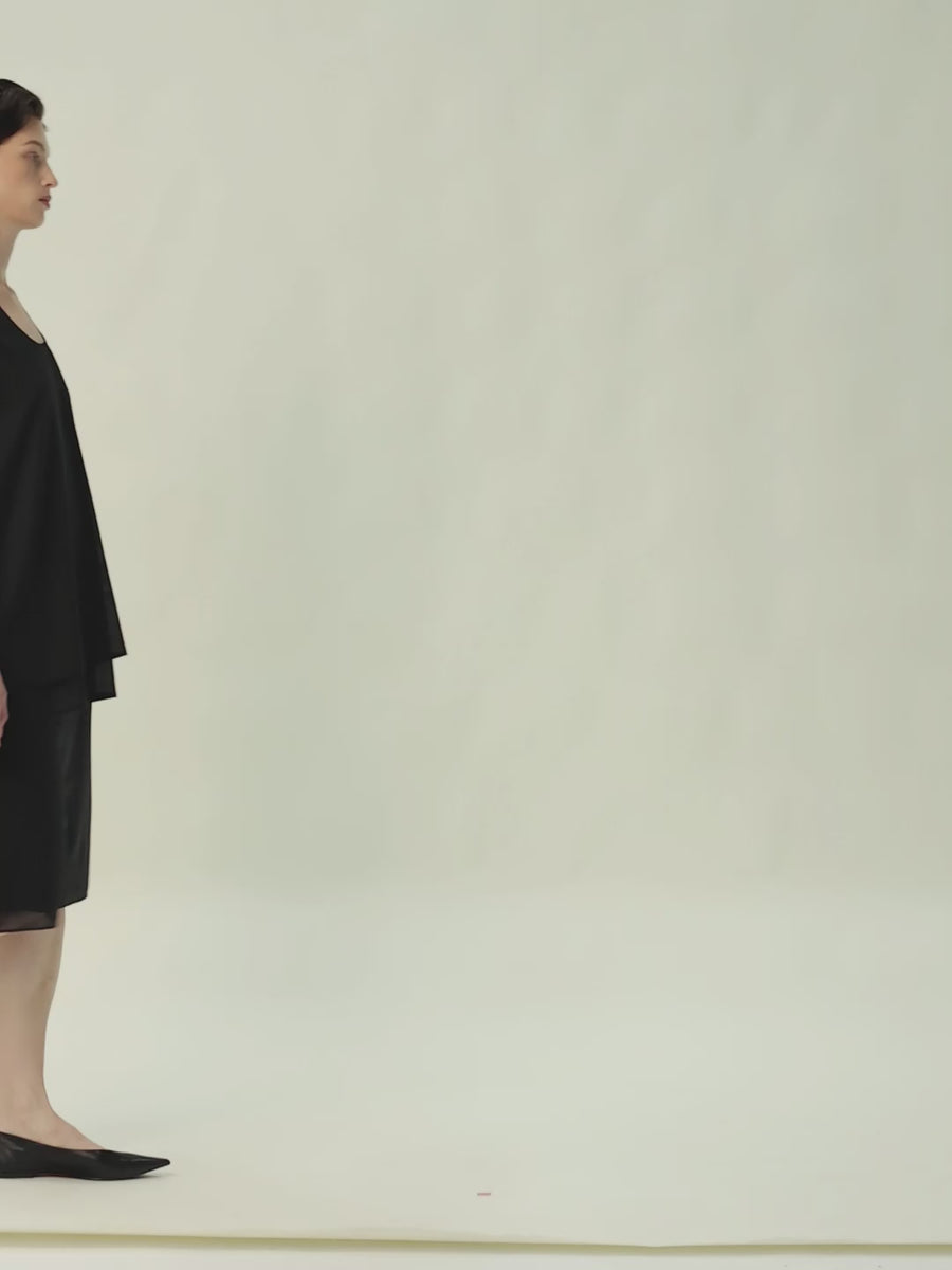 Fine Merino Wool Vest & Pencil Skirt Set, film