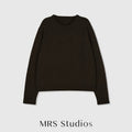 Yak Wool Blend Knit Set | Crewneck Sweater, Dress and Hooded Scarf | Soft Lofty Texture | Women Knitwear | MRS Studios